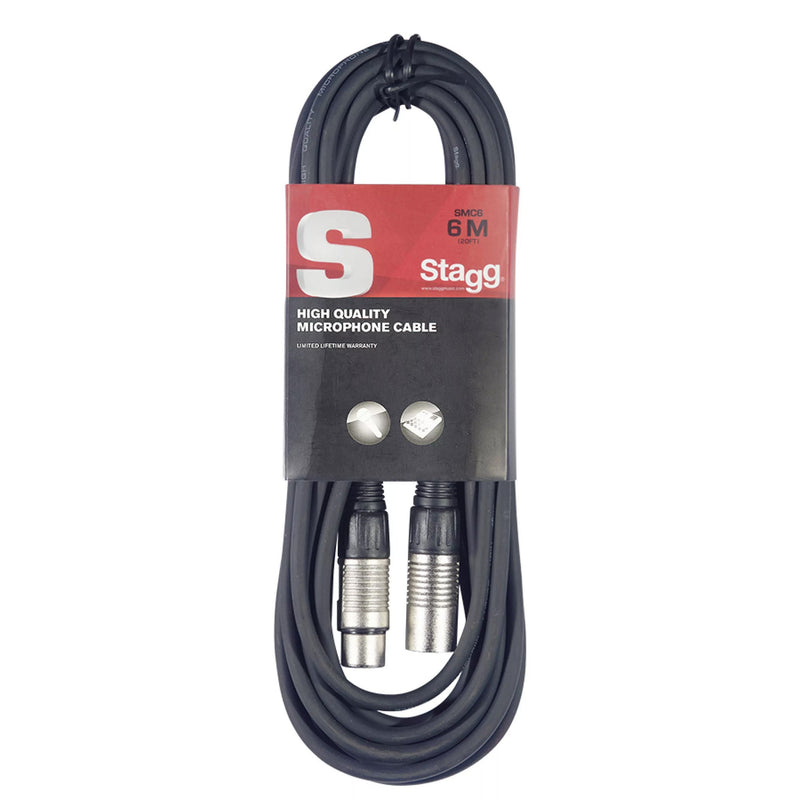Stagg STAG-SMC6 6m XLR-XLR Mic Cable - CABLES - STAGG TOMS The Only Music Shop