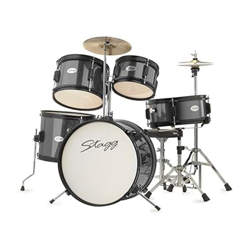 Stagg STAG-TIMJR516BK 5pc Drumset Jnr 16Inch W-throne Bk - DRUMSET - STAGG TOMS The Only Music Shop