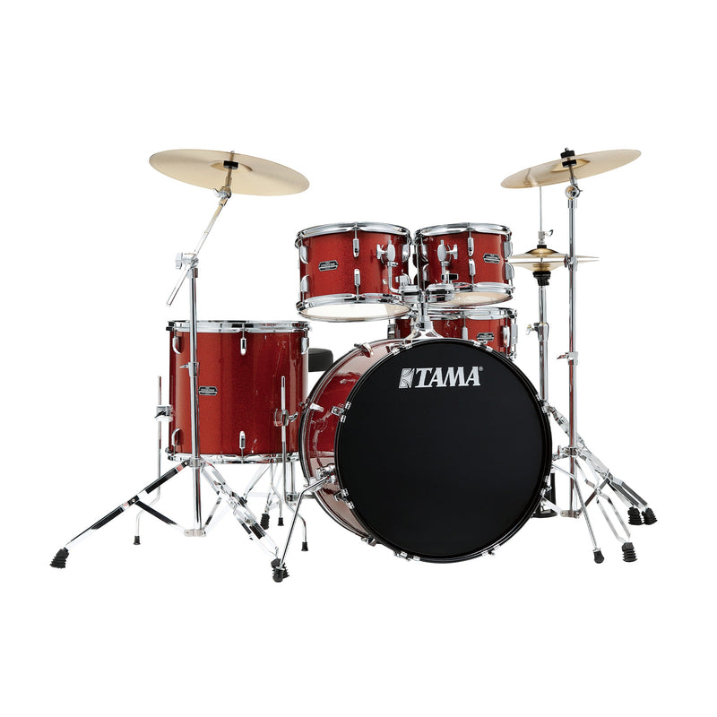TAMA SG52KH6C Stagestar 22" Bass 5pc Drum Kit With 6pc Hardware And Cymbals - Scorched Copper Sparkle (scp) - ACOUSTIC DRUM KITS - TAMA - TOMS The Only Music Shop