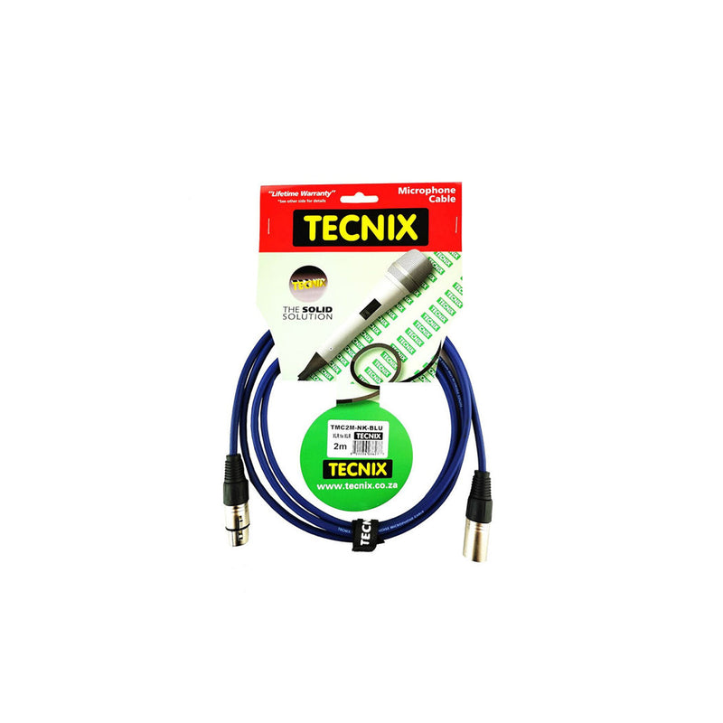 Tecnix 3pin Digital DMX Cable XLR to XLR 2m - CABLES - TECNIX - TOMS The Only Music Shop
