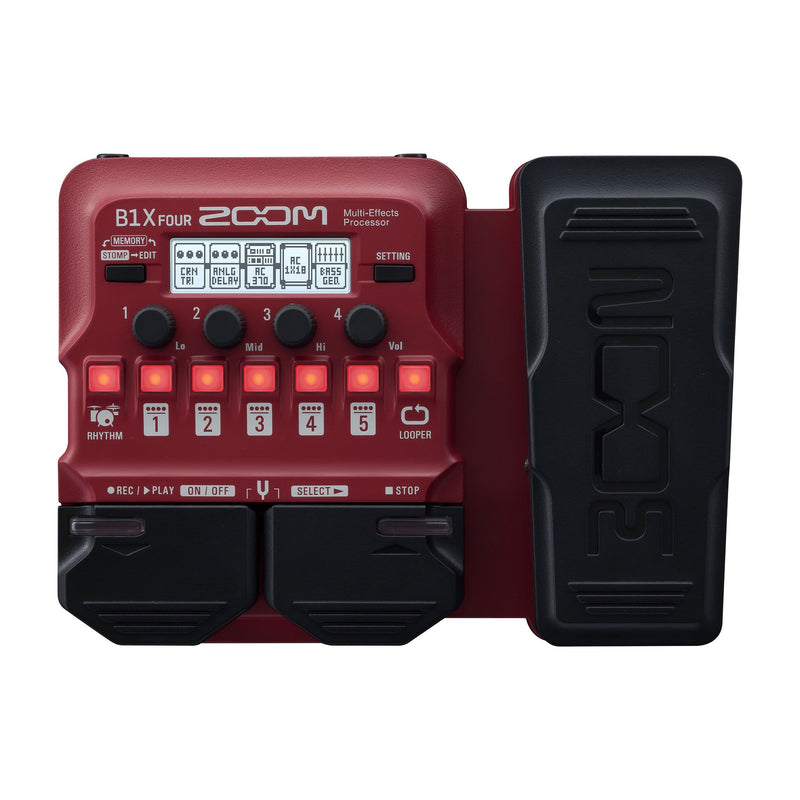 Bass top effects pedals
